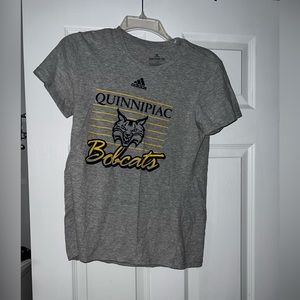 Adidas Quinnipiac University Heather Grey Tee Shirt